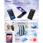 HAMTOD T8 Điện thoại gập 4G, Màn hình 2.8 inch + 1.77 inch, VoLTE, BT, SOS, OTG, Phiên bản EU