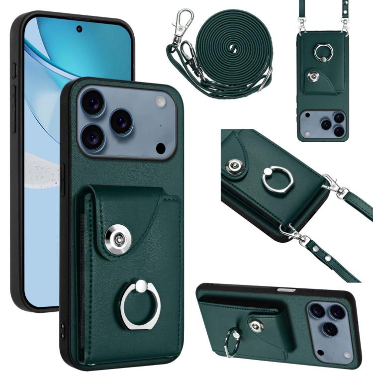 Ốp lưng điện thoại túi đựng thẻ kèm giá đỡ vòng và dây đeo dài, dành cho iPhone 17e / 16e, iPhone 17 Pro Max, iPhone 17 Pro, iPhone 17, iPhone Air, iPhone 16 Pro Max, iPhone 16 Pro, iPhone 16 Plus