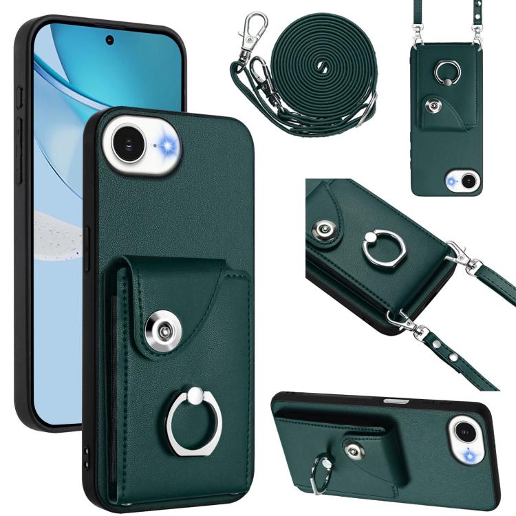 Ốp lưng điện thoại túi đựng thẻ kèm giá đỡ vòng và dây đeo dài, dành cho iPhone 17e / 16e, iPhone 17 Pro Max, iPhone 17 Pro, iPhone 17, iPhone Air, iPhone 16 Pro Max, iPhone 16 Pro, iPhone 16 Plus