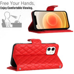 Ốp điện thoại da gập họa tiết hình thoi có dây đeo, dành cho iPhone 11, iPhone 11 Pro, iPhone XS / X, iPhone XR, iPhone XS Max, iPhone 8 Plus / 7 Plus / 6s Plus