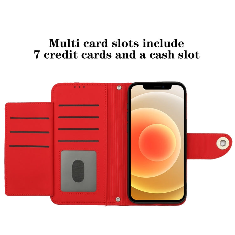 Ốp điện thoại da gập họa tiết hình thoi có dây đeo, dành cho iPhone 11, iPhone 11 Pro, iPhone XS / X, iPhone XR, iPhone XS Max, iPhone 8 Plus / 7 Plus / 6s Plus