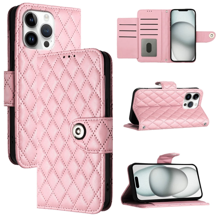 Ốp lưng điện thoại da gập họa tiết hình thoi kèm dây đeo, dành cho iPhone 17 Pro Max, iPhone 17 Pro, iPhone 17, iPhone Air, iPhone SE 2024, iPhone 16 Pro Max, iPhone 16 Pro, iPhone 16 Plus