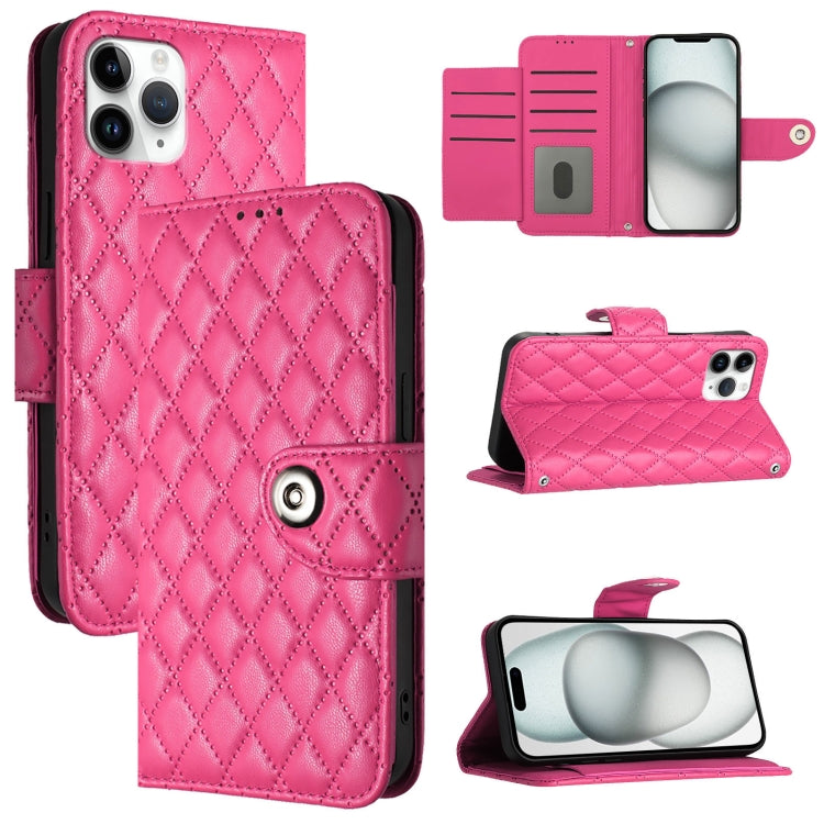 Ốp điện thoại da gập họa tiết hình thoi có dây đeo, dành cho iPhone 11, iPhone 11 Pro, iPhone XS / X, iPhone XR, iPhone XS Max, iPhone 8 Plus / 7 Plus / 6s Plus