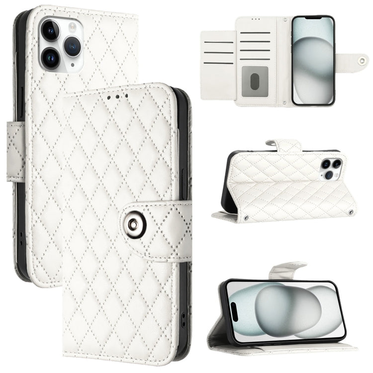 Ốp điện thoại da gập họa tiết hình thoi có dây đeo, dành cho iPhone 11, iPhone 11 Pro, iPhone XS / X, iPhone XR, iPhone XS Max, iPhone 8 Plus / 7 Plus / 6s Plus