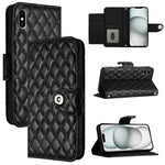 Ốp điện thoại da gập họa tiết hình thoi có dây đeo, dành cho iPhone 11, iPhone 11 Pro, iPhone XS / X, iPhone XR, iPhone XS Max, iPhone 8 Plus / 7 Plus / 6s Plus