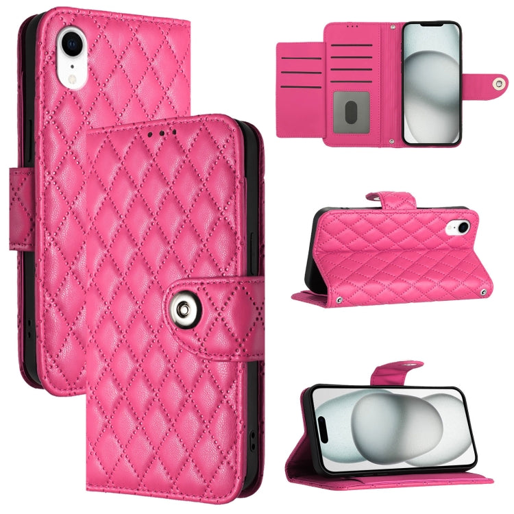 Ốp điện thoại da gập họa tiết hình thoi có dây đeo, dành cho iPhone 11, iPhone 11 Pro, iPhone XS / X, iPhone XR, iPhone XS Max, iPhone 8 Plus / 7 Plus / 6s Plus