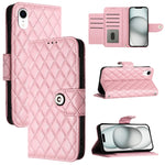 Ốp điện thoại da gập họa tiết hình thoi có dây đeo, dành cho iPhone 11, iPhone 11 Pro, iPhone XS / X, iPhone XR, iPhone XS Max, iPhone 8 Plus / 7 Plus / 6s Plus
