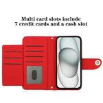 Ốp lưng điện thoại da gập họa tiết hình thoi kèm dây đeo, dành cho iPhone 17 Pro Max, iPhone 17 Pro, iPhone 17, iPhone Air, iPhone SE 2024, iPhone 16 Pro Max, iPhone 16 Pro, iPhone 16 Plus