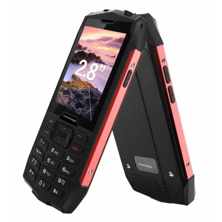 HAMTOD H3 Điện thoại bền bỉ, Màn hình 2.8 inch T107 ARM CortexTM A7 Quad-core 1.0GHz, Mạng: 4G, VoLTE, BT, SOS, Phiên bản EU
