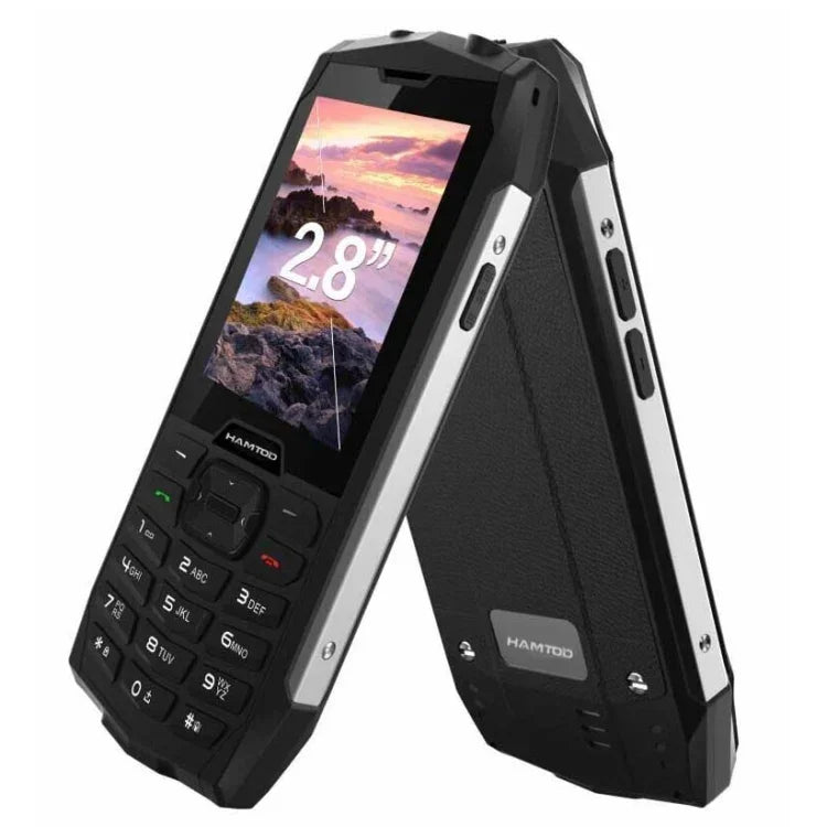 HAMTOD H3 Điện thoại bền bỉ, Màn hình 2.8 inch T107 ARM CortexTM A7 Quad-core 1.0GHz, Mạng: 4G, VoLTE, BT, SOS, Phiên bản EU