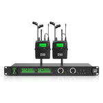 Hệ thống giám sát tai nghe không dây chuyên nghiệp 2 kênh XTUGA RW2090 2 trong 1, phích cắm Mỹ, phích cắm EU, phích cắm Úc, phích cắm Anh