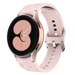Dây đồng hồ silicone dập nổi hoa bướm cho Samsung Galaxy Watch 6