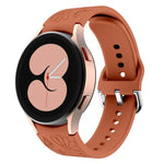 Dây đồng hồ silicone dập nổi hoa bướm cho Samsung Galaxy Watch 6
