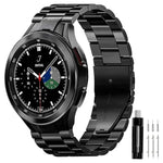 Dây đồng hồ kim loại thép không gỉ ba hạt, dành cho Samsung Galaxy Watch 6 / 5 / 4