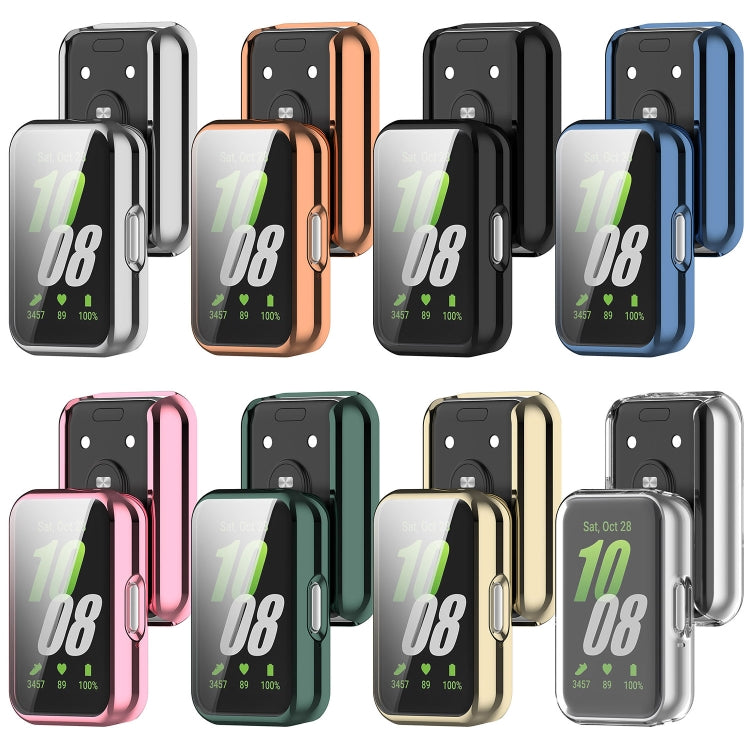 Ốp bảo vệ đồng hồ mạ điện TPU phủ toàn bộ, dành cho Samsung Galaxy Fit 3