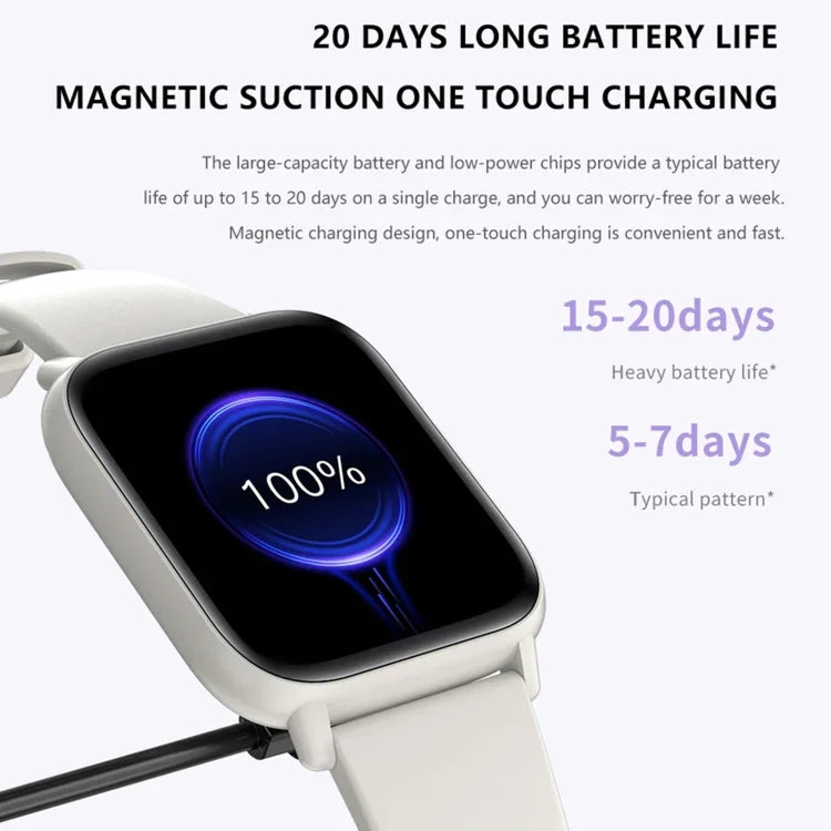DM60+ đồng hồ thể thao thông minh BT5.2 1,83 inch, Hỗ trợ gọi Bluetooth / Giấc ngủ / Đường huyết / Oxy trong máu / Nhiệt độ / Nhịp tim / Huyết áp theo dõi sức khỏe