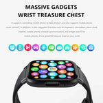 DM60+ đồng hồ thể thao thông minh BT5.2 1,83 inch, Hỗ trợ gọi Bluetooth / Giấc ngủ / Đường huyết / Oxy trong máu / Nhiệt độ / Nhịp tim / Huyết áp theo dõi sức khỏe