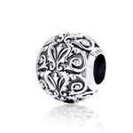 Phụ kiện vòng tay vòng cổ hạt hoa cổ điển họa tiết bạc S925 Sterling