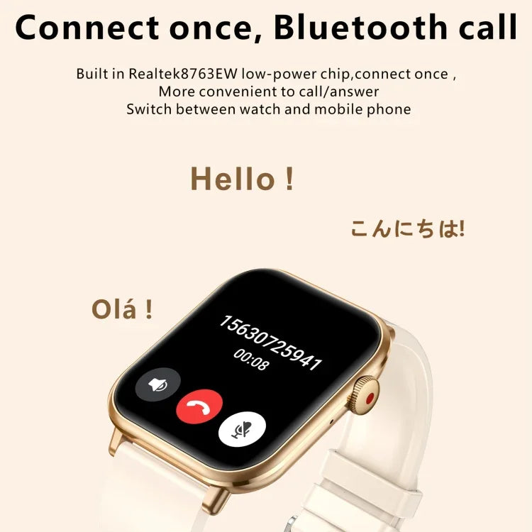 Đồng hồ Thông minh Thể thao BT5.2 QX9 1.96 inch, Hỗ trợ Gọi Bluetooth / Giấc ngủ / Oxy trong máu / Nhịp tim / Huyết áp