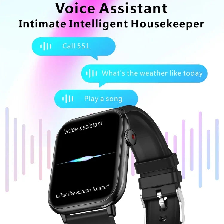 Đồng hồ Thông minh Thể thao BT5.2 QX9 1.96 inch, Hỗ trợ Gọi Bluetooth / Giấc ngủ / Oxy trong máu / Nhịp tim / Huyết áp