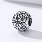 Phụ kiện vòng tay vòng cổ hạt hoa cổ điển họa tiết bạc S925 Sterling