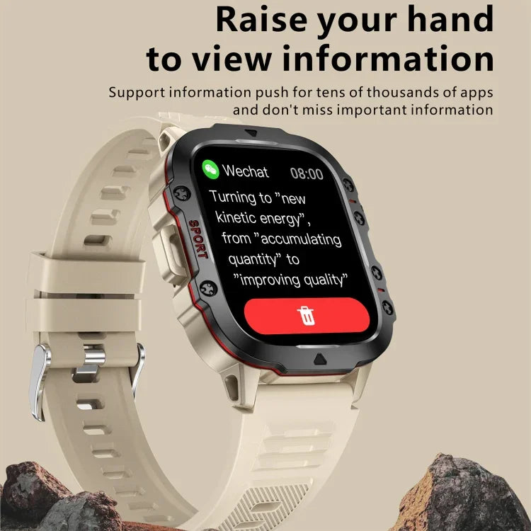 Đồng hồ Thông minh Thể thao BT5.2 QX11 1.96 inch, Hỗ trợ Gọi Bluetooth / Giấc ngủ / Oxy trong máu / Nhịp tim / Huyết áp