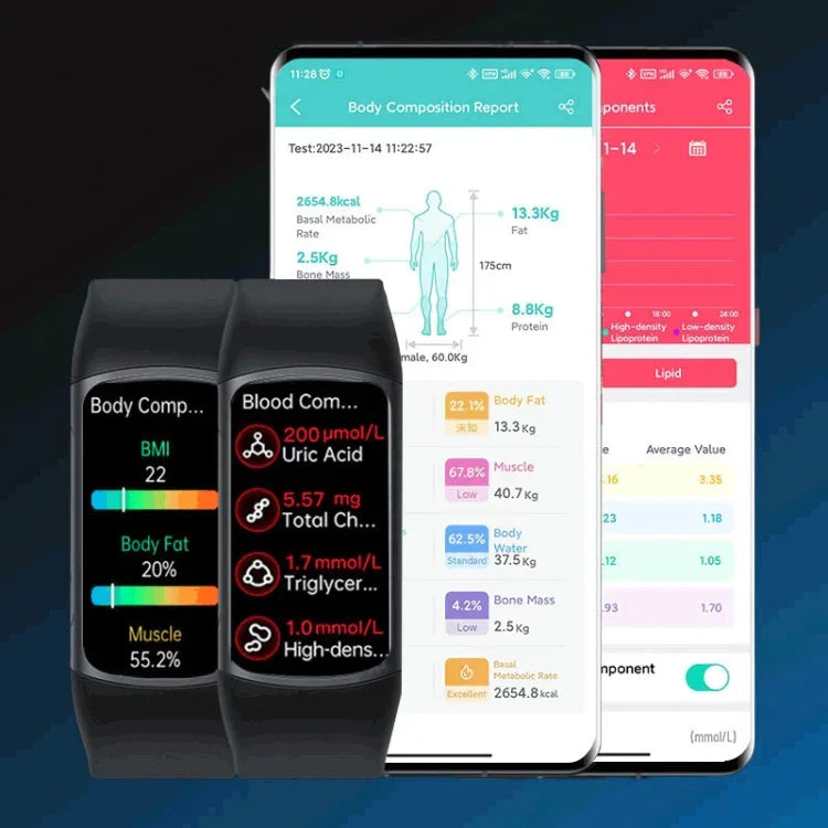 Vòng tay Thông minh Màn hình TFT HD 1.47 inch SPOVAN H8, Hỗ trợ Gọi Bluetooth / Giám sát Oxy trong máu