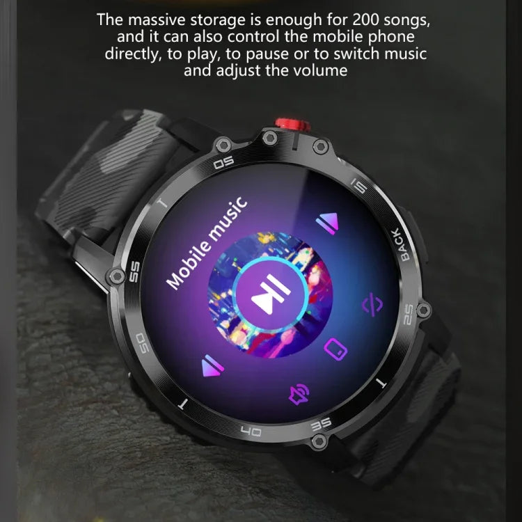 Đồng hồ Thông minh Bluetooth Màn hình Tròn 1.6 inch C22, Hỗ trợ Giám sát Sức khỏe & 24 Chế độ Thể thao