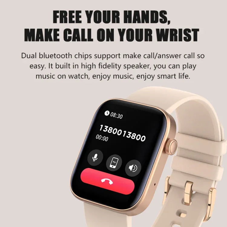 Đồng hồ Thông minh Bluetooth Màn hình TFT 1.8 inch P43, Hỗ trợ Giám sát Nhịp tim & Hơn 100 Chế độ Thể thao