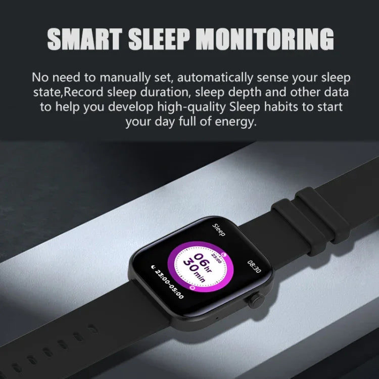 Đồng hồ Thông minh Bluetooth Màn hình TFT 1.8 inch P43, Hỗ trợ Giám sát Nhịp tim & Hơn 100 Chế độ Thể thao