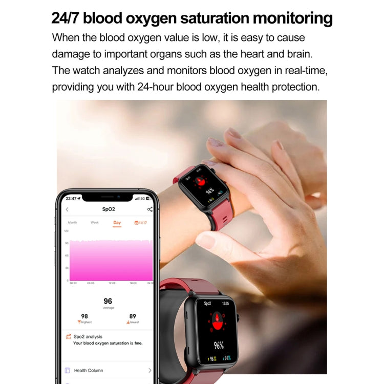 Đồng hồ Thông minh Bơm Hơi Màn hình Màu 1.91 inch TK63, Hỗ trợ Giám sát Huyết áp / ECG