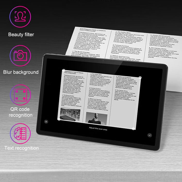 Máy tính bảng Lenovo K10 WiFi TB330FU, 10.95 inch Android 13, MediaTek Helio G88 Octa Core, hỗ trợ nhận diện khuôn mặt, K10 WiFi TB330FU