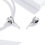 Phụ kiện vòng tay vòng cổ hạt hoa tulip bạc S925 Sterling