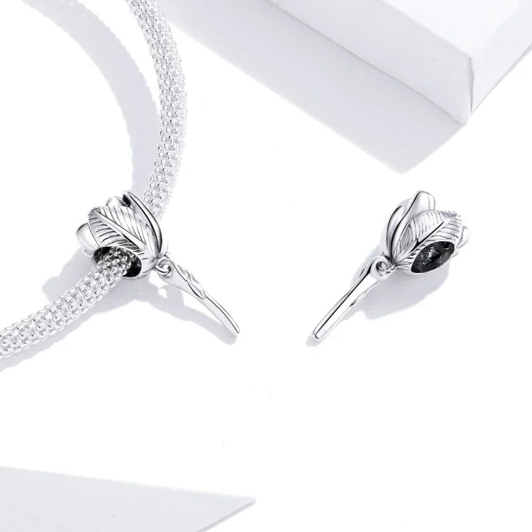 Phụ kiện vòng tay vòng cổ hạt hoa tulip bạc S925 Sterling
