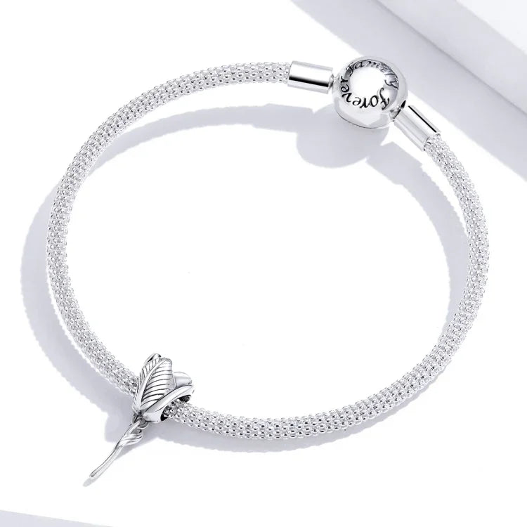 Phụ kiện vòng tay vòng cổ hạt hoa tulip bạc S925 Sterling