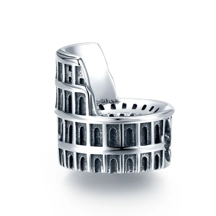 Phụ kiện vòng tay vòng cổ hạt đấu trường La Mã bạc S925 Sterling