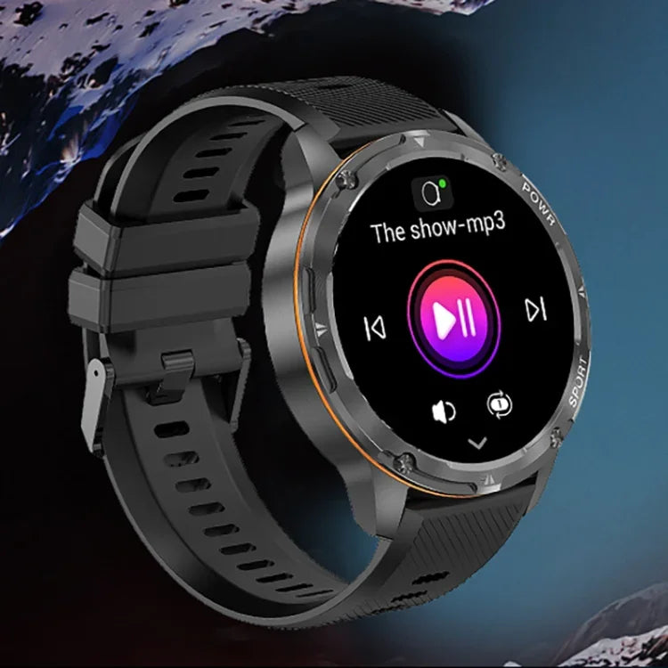 Đồng hồ thông minh LEMFO AK59 màn hình tròn AMOLED 1.43 inch, Dây đeo silicone
