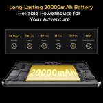 Máy tính bảng bền OUKITEL RT8 mạng 4G IP68/IP69K, 11 inch Android 13 MediaTek Helio G99 Quad Core hỗ trợ 2 SIM, phích cắm EU, RT8 6GB+256GB