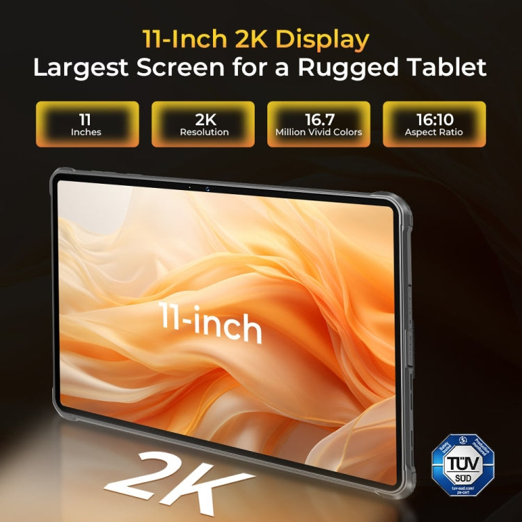 Máy tính bảng bền OUKITEL RT8 mạng 4G IP68/IP69K, 11 inch Android 13 MediaTek Helio G99 Quad Core hỗ trợ 2 SIM, phích cắm EU, RT8 6GB+256GB