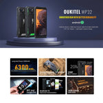Oukitel WP32, IP68/IP69K, Màn hình 5.93 inch Android 13 Unisoc Tiger T606 Octa-core, NFC, OTG, Mạng: 4G, 4GB+128GB