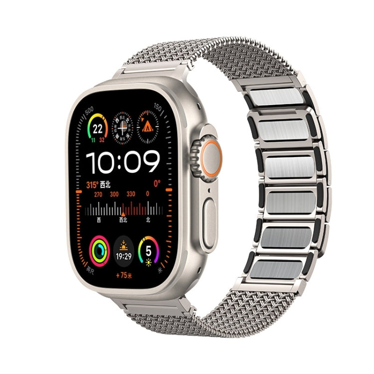 Dây đồng hồ thép không gỉ dây bện khóa nam châm, dành cho Apple Watch SE 2023 44mm, Apple Watch SE 2023 40mm, Apple Watch Ultra 2 49mm, Apple Watch Series 9 45mm, Apple Watch Series 9 41mm, Apple Watch Ultra 49mm