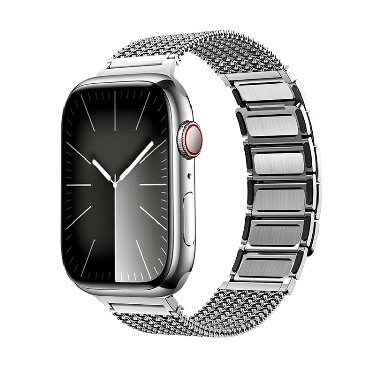 Dây đồng hồ thép không gỉ dây bện khóa nam châm, dành cho Apple Watch SE 2023 44mm, Apple Watch SE 2023 40mm, Apple Watch Ultra 2 49mm, Apple Watch Series 9 45mm, Apple Watch Series 9 41mm, Apple Watch Ultra 49mm