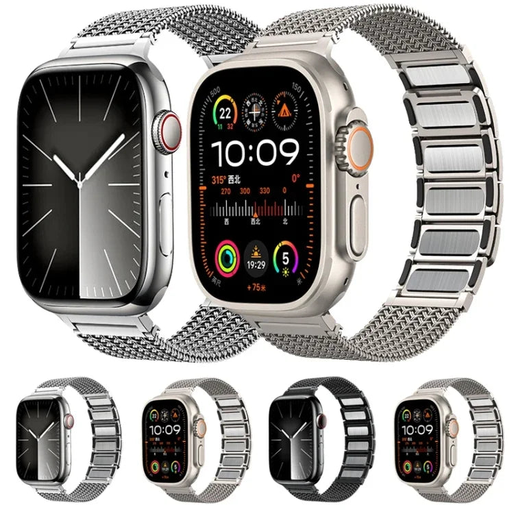 Dây đồng hồ thép không gỉ dây đan khóa nam châm, Dành cho Apple Watch 42mm, Dành cho Apple Watch 38mm