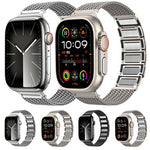 Dây đồng hồ thép không gỉ dây bện khóa nam châm, dành cho Apple Watch SE 2023 44mm, Apple Watch SE 2023 40mm, Apple Watch Ultra 2 49mm, Apple Watch Series 9 45mm, Apple Watch Series 9 41mm, Apple Watch Ultra 49mm