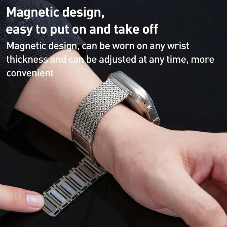 Dây đồng hồ thép không gỉ dây đan khóa nam châm, Dành cho Apple Watch 42mm, Dành cho Apple Watch 38mm