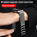 Dây đồng hồ thép không gỉ dây đan khóa nam châm, Dành cho Apple Watch 42mm, Dành cho Apple Watch 38mm