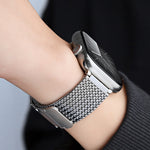 Dây đồng hồ thép không gỉ dây bện khóa nam châm, dành cho Apple Watch SE 2023 44mm, Apple Watch SE 2023 40mm, Apple Watch Ultra 2 49mm, Apple Watch Series 9 45mm, Apple Watch Series 9 41mm, Apple Watch Ultra 49mm