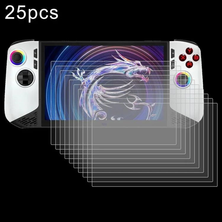 25 miếng dán kính cường lực chống nổ 9H 0.3mm, dành cho MSI Claw 8 AI+, dành cho máy chơi game MSI Claw 7 inch