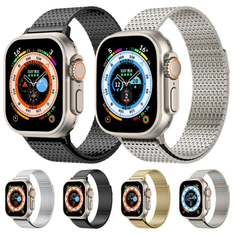 Dây đồng hồ thép không gỉ khóa nam châm Milanese Loop, Dành cho Apple Watch 42mm, Dành cho Apple Watch 38mm