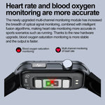 Đồng hồ thông minh TK79 chống nước IP68 1.47 inch, Hỗ trợ ECG / Đo đường huyết / Đo oxy trong máu / Axit uric